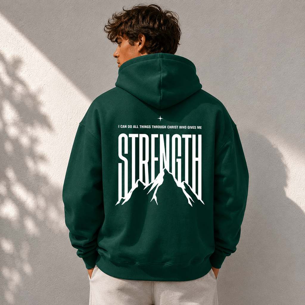 Philippians 4:13 "Strength” Oversize Fleeced Hoodie