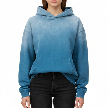 Colossians 3:23 “Work Heartily” Sun-fade Oversized Cotton Hoodie