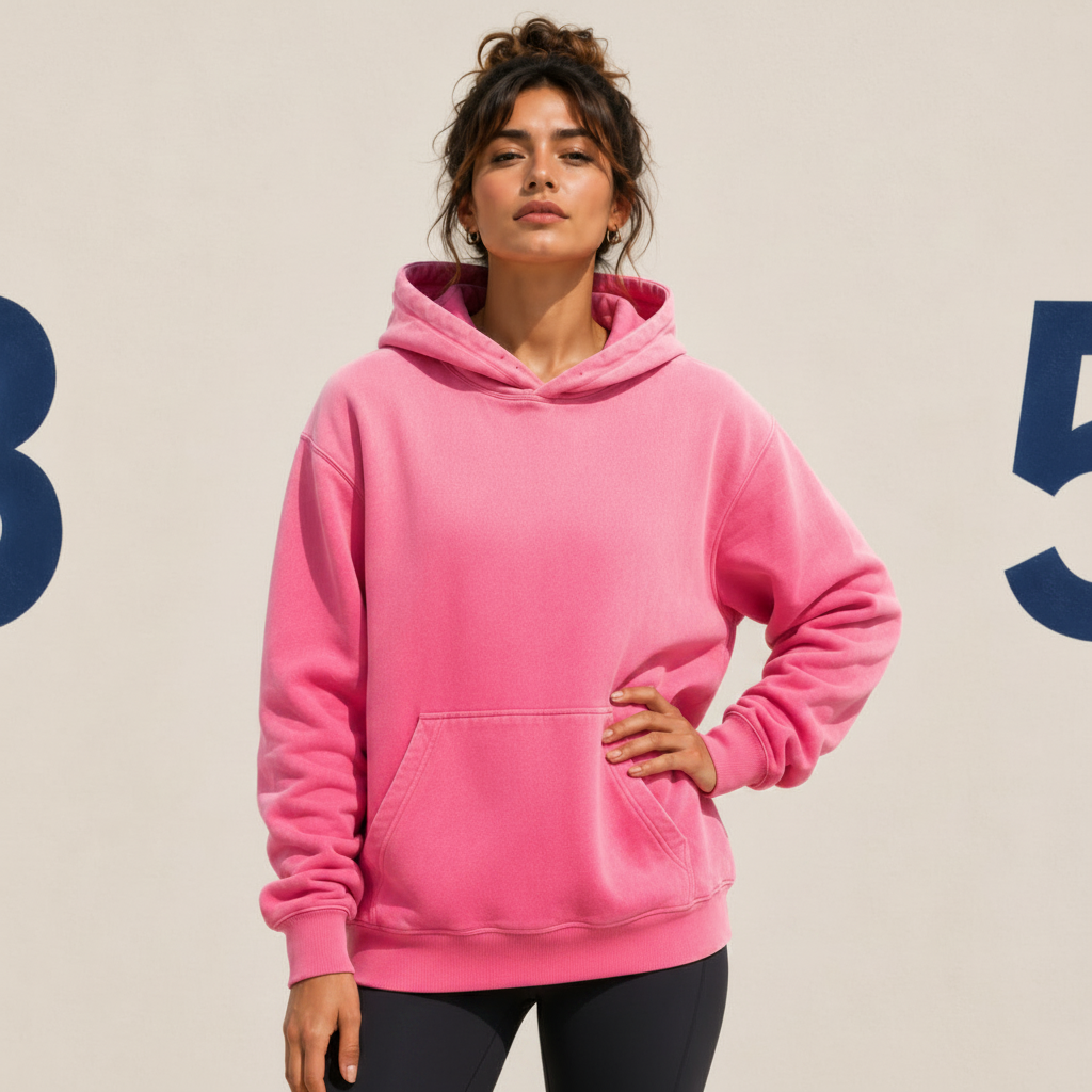 Colossians 3:23 “Work Heartily” Sun-fade Oversized Cotton Hoodie