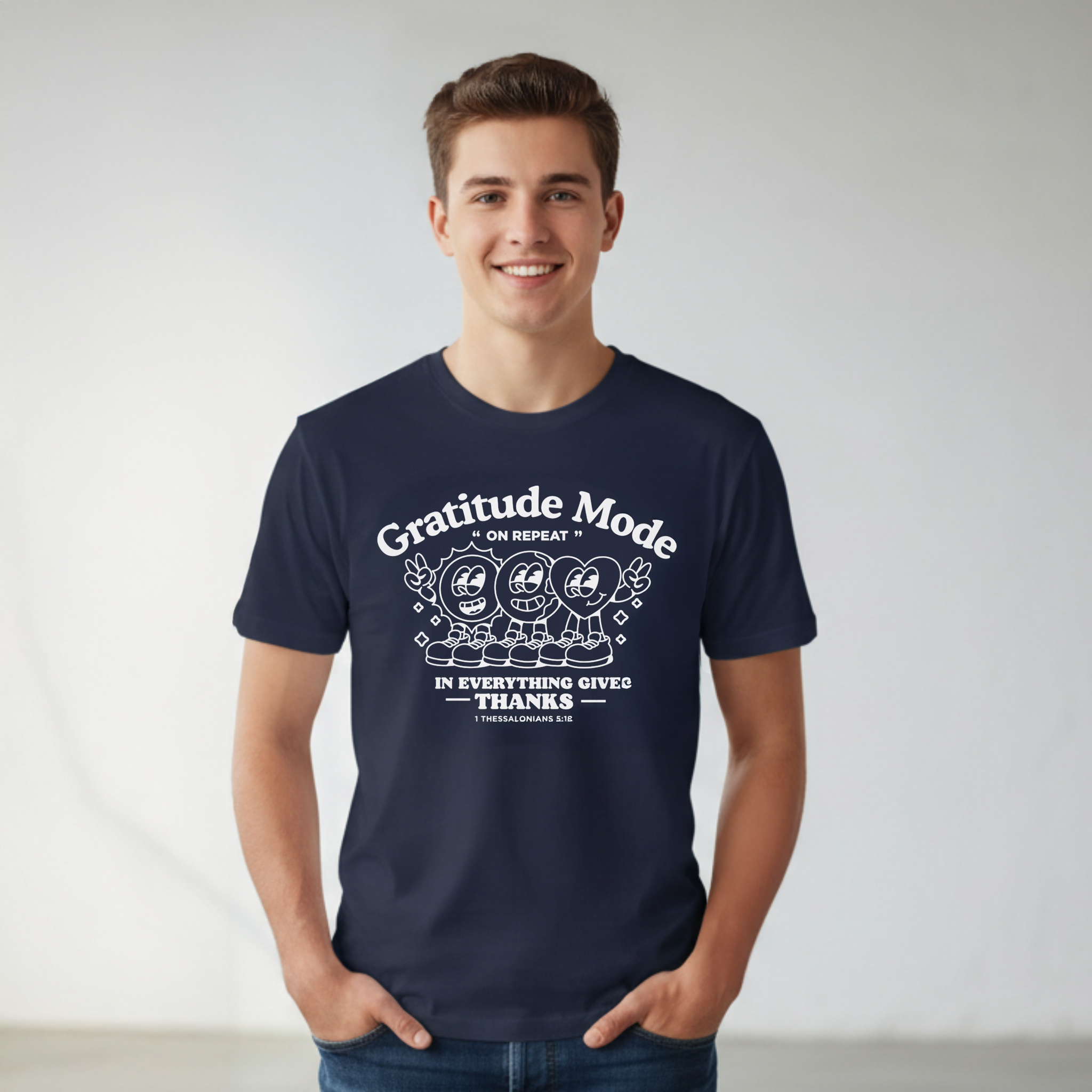 1 Thessalonians 5:18 “In Everything Give Thanks” Graphic Tee