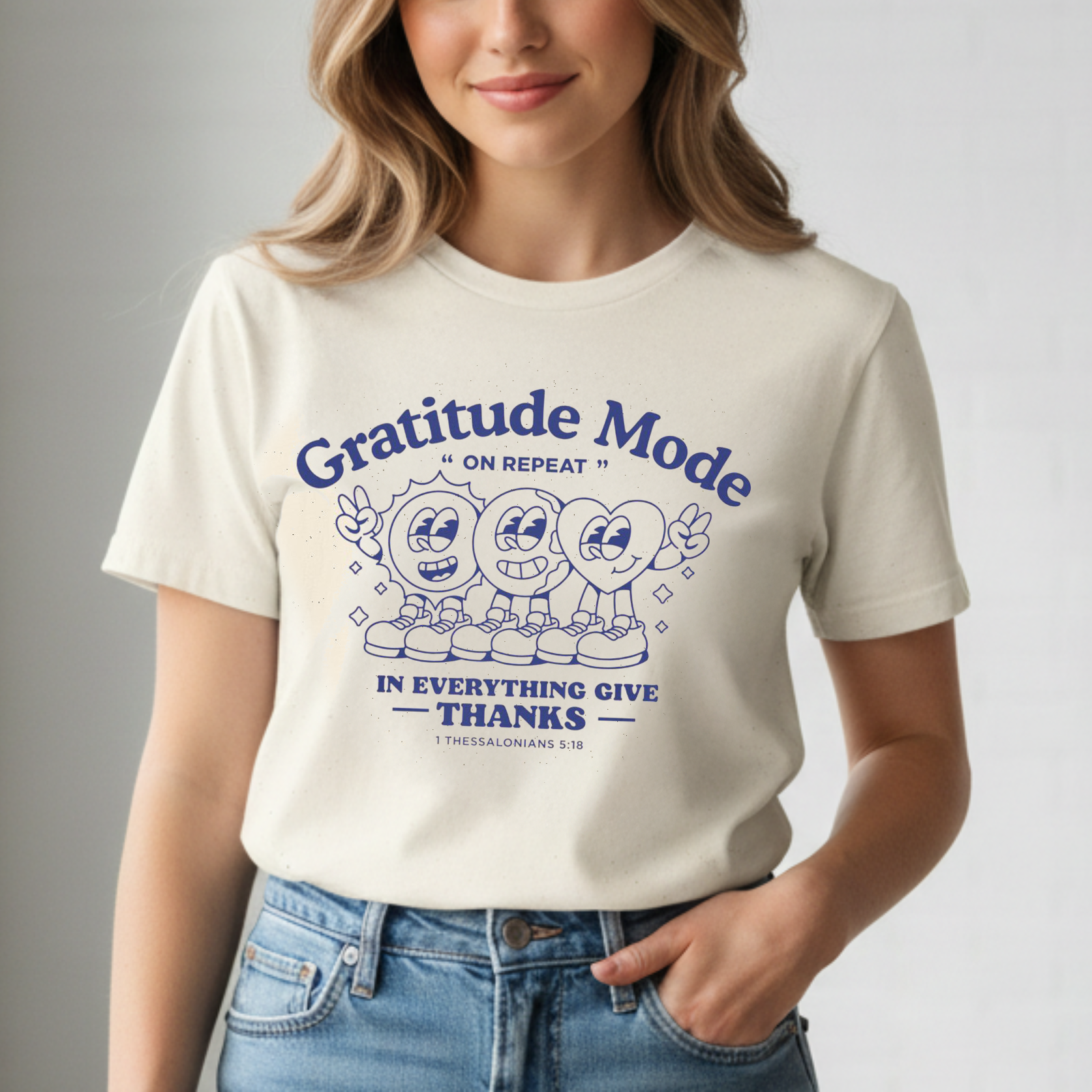 1 Thessalonians 5:18 “In Everything Give Thanks” Graphic Tee