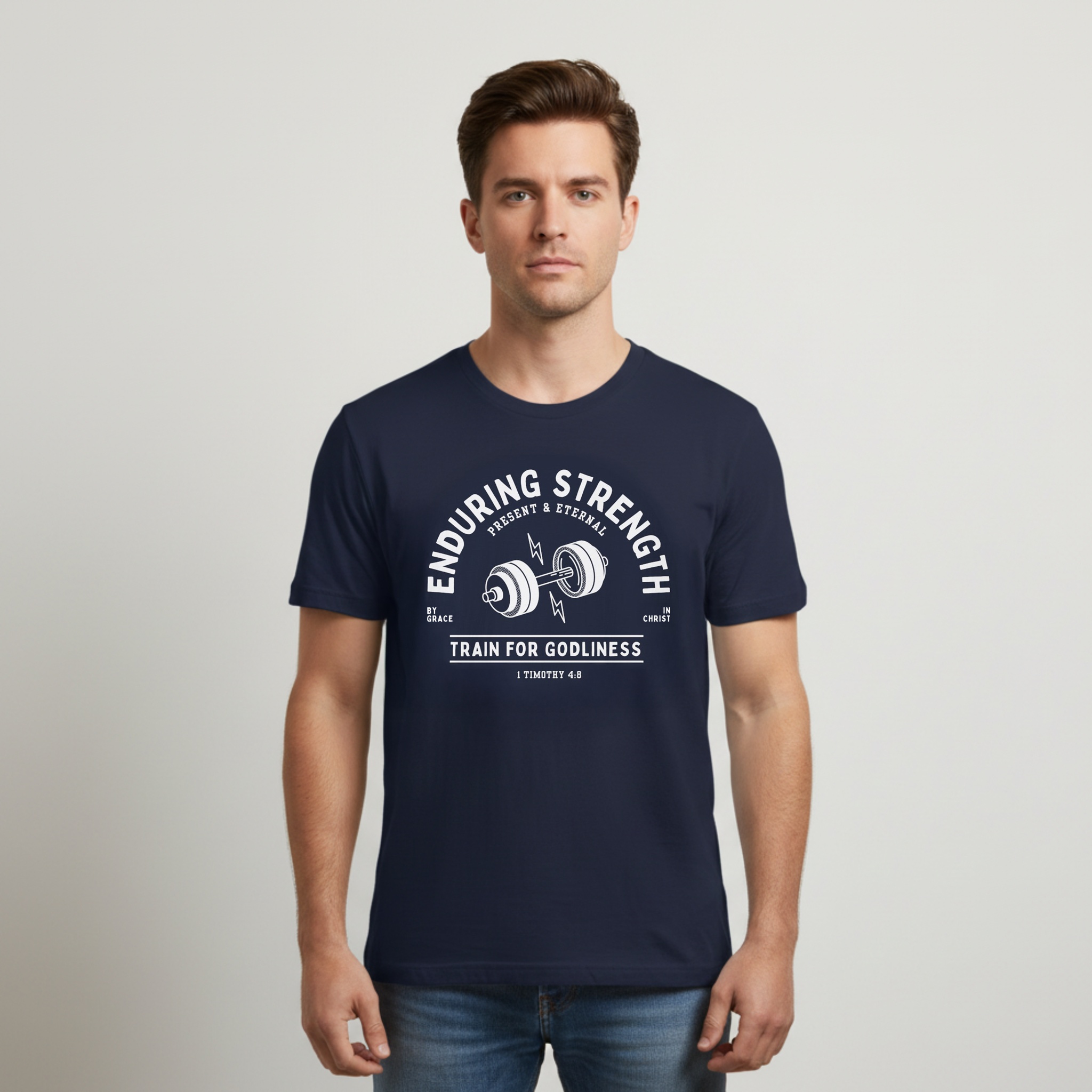 1 Timothy 4:8 “Train for Godliness” T-Shirt